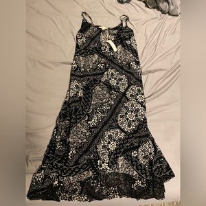 Medium Lovestitch Black and White Maxi Dress